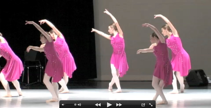 Dance Fusion performs accompanied by Ryan book